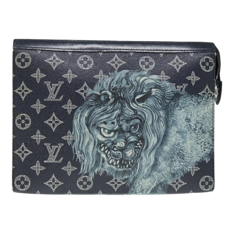 Bejeweled Clutch in Purple for Opera PerformancesLouis Vuitton Savane  Canvas Clutch Bag (Pre-Owned)