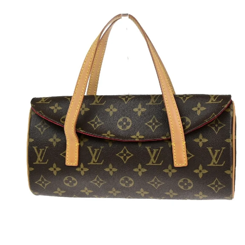 Quilted Leather Evening Bag in Gray for Sophisticated EventsLouis Vuitton Sonatine  Canvas Handbag (Pre-Owned)