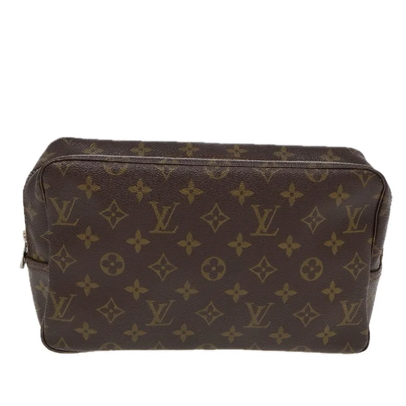 Women's Lizard - Print Clutch in Brown for a Chic LookLouis Vuitton Trousse De Toilette  Canvas Clutch Bag (Pre-Owned)