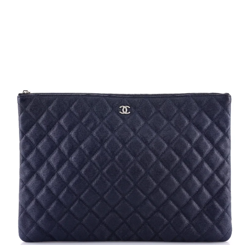 Women's Faux Fur Clutch in White for Winter BallsO Case Clutch Quilted Caviar Large