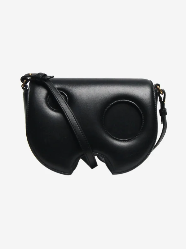 Printed Silk Shoulder Bag in Red for a Pop of ColorBlack Burrow Saddle bag