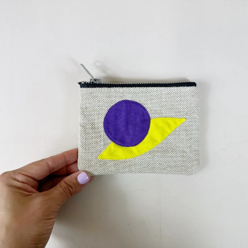 Quilted Leather Evening Bag in Gray for Sophisticated EventsPeace Purse in Purple and Yellow Quilted Leather Evening Bag in Gray for Sophisticated EventsPeace Purse in Purple and Yellow