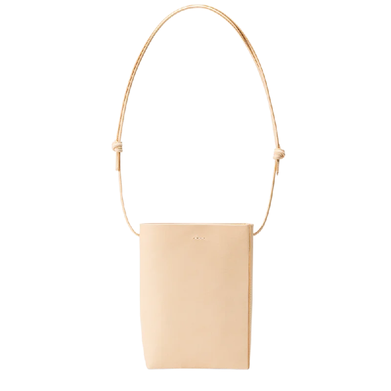 Leather Shoulder Bag with Magnetic Closure in Black for Quick AccessPlain Nume Mini Shoulder