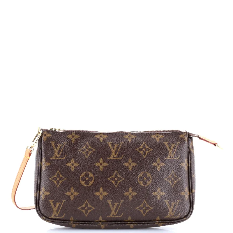 Large Sequin Clutch in Gold for Red - Carpet EventsPochette Accessoires Monogram Canvas