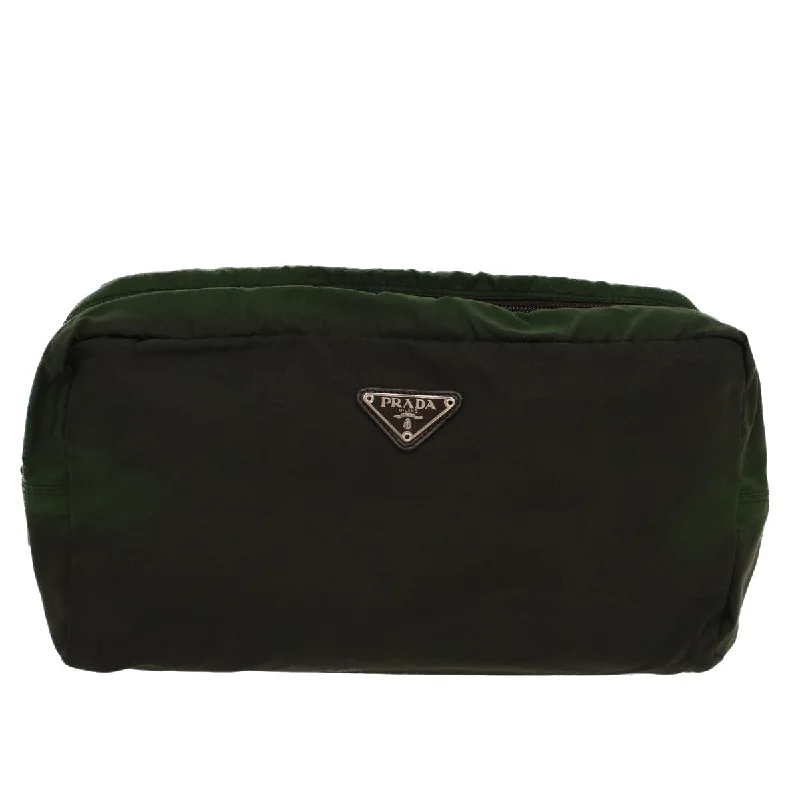 Suede Clutch with Tassel Details in Olive for Fall SoireesPrada Re-Nylon  Synthetic Clutch Bag (Pre-Owned)