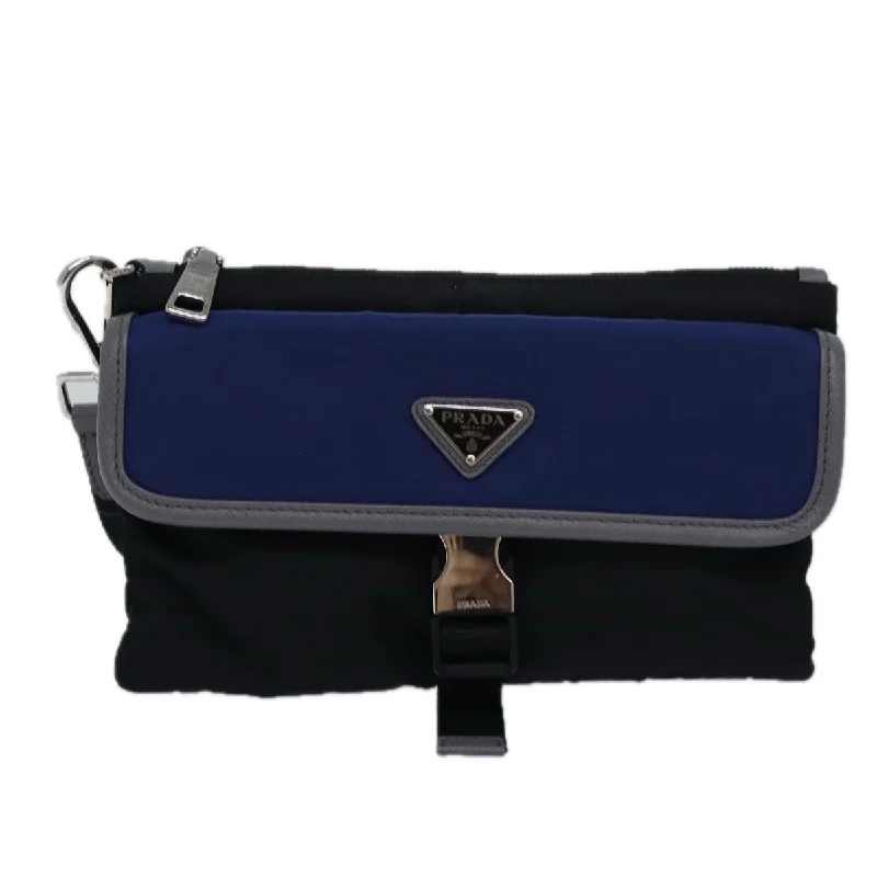 Women's Glittery Clutch in Blue for Disco - Themed EventsPrada  Synthetic Clutch Bag (Pre-Owned)