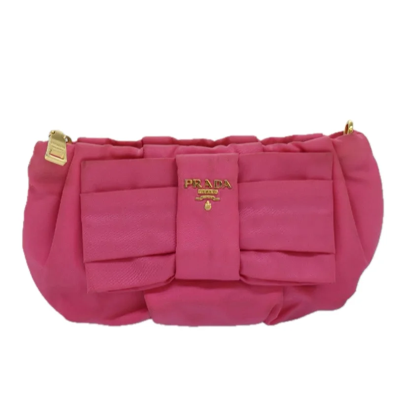 Snake - Skin Effect Clutch in Green for Exotic PartiesPrada Tessuto  Synthetic Clutch Bag (Pre-Owned)