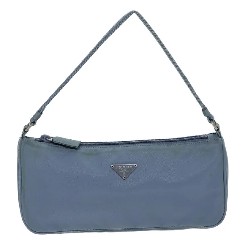 Mirrored Clutch in Silver for Futuristic - Themed GatheringsPrada Tessuto  Synthetic Clutch Bag (Pre-Owned)