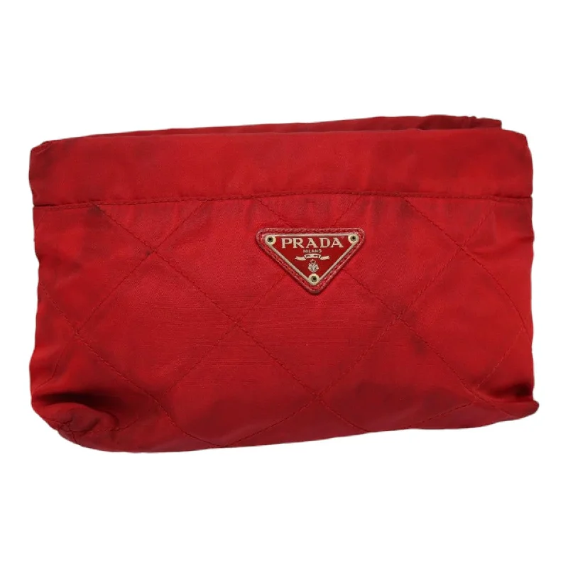 Women's Lizard - Print Clutch in Brown for a Chic LookPrada Tessuto  Synthetic Clutch Bag (Pre-Owned)