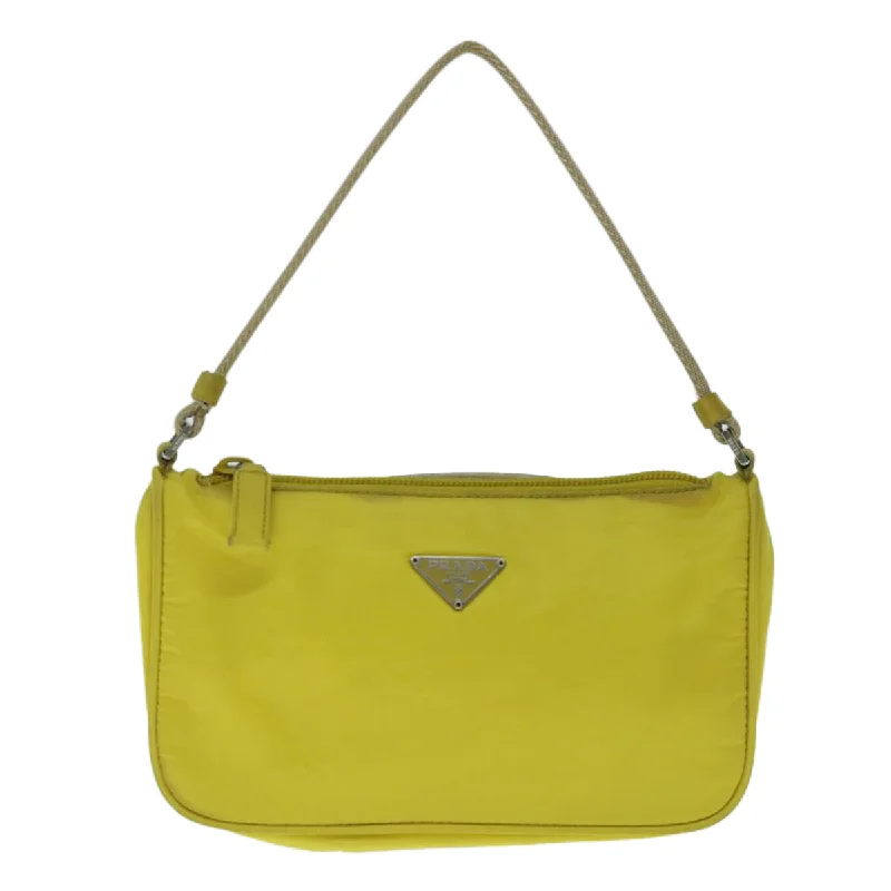 Leather Clutch with Chain Strap in Black for Cocktail PartiesPrada Tessuto  Synthetic Clutch Bag (Pre-Owned)