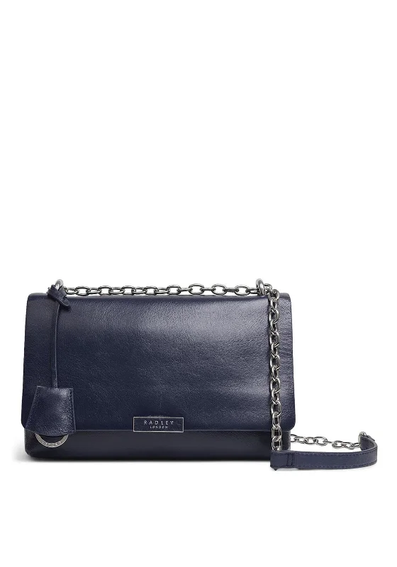 Women's Shoulder Bag with Adjustable Strap in Pink for ComfortRadley Mill Bay Large Flap Over Chain Strap Bag, Navy