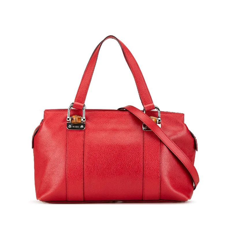 Quilted Shoulder Bag in Cream for a Classic and Elegant LookRed Gucci Leather Bamboo Bar Shoulder Bag Satchel