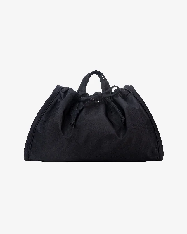 Vegan Leather Shoulder Bag in Gray for Ethical Fashion LoversSAGE MEDIUM MATTE TWILL - Black