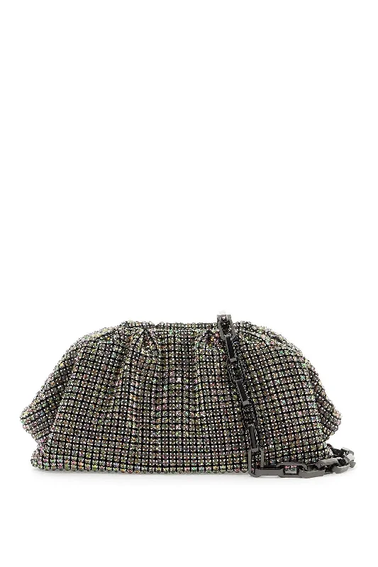 Snake - Skin Effect Clutch in Green for Exotic PartiesSelf Portrait Crystal-Embellished Snake - Skin Effect Clutch in Green for Exotic PartiesSelf Portrait Crystal-Embellished