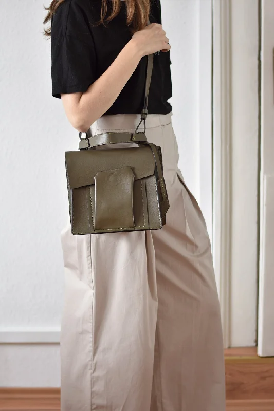Women's Shoulder Bag with Adjustable Strap in Pink for ComfortShift Bag - Olive
