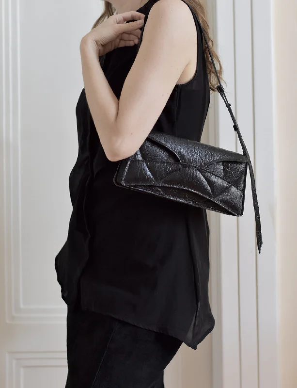 Printed Silk Shoulder Bag in Red for a Pop of ColorThe Enigmatic Heart Bag - Vegan - In-Stock