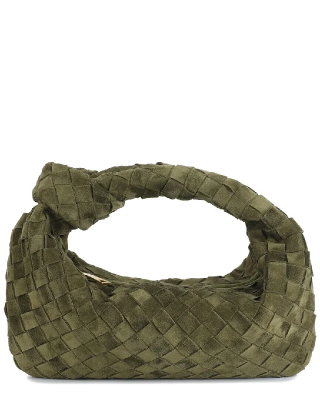 Geometric - Patterned PVC Evening Bag in Multicolor for Trendy Nights OutTiffany & Fred Paris Hand-Woven Suede Pouch