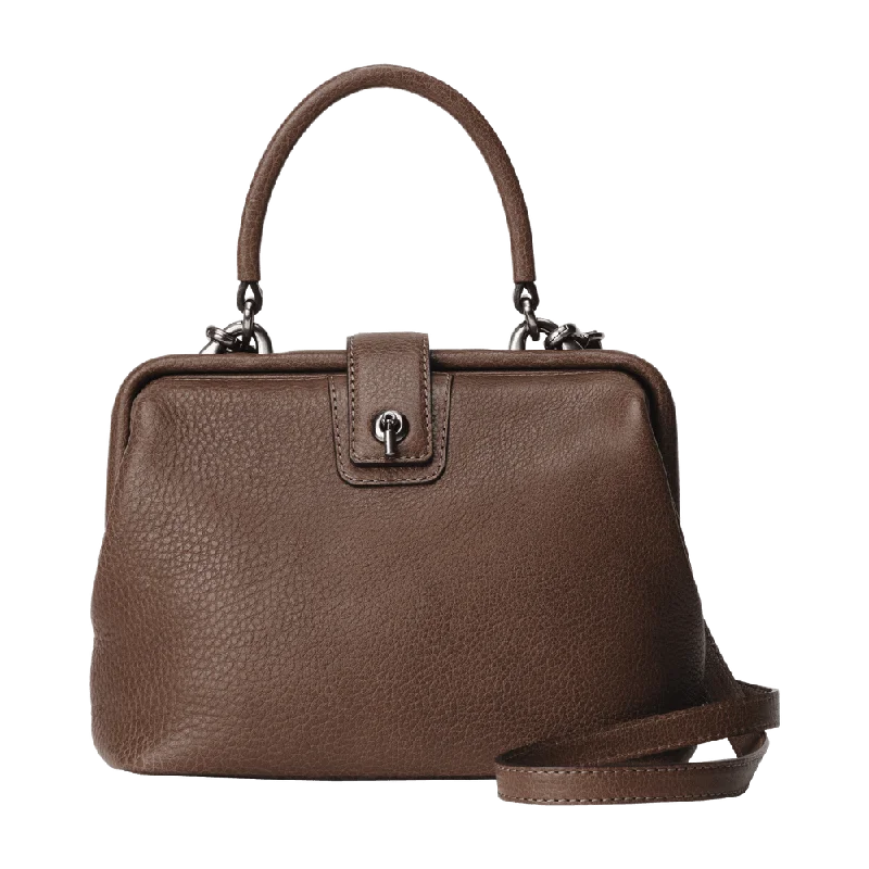 Shoulder Bag with Chain Strap in Silver for a Trendy AppearanceTone Nume Doctor Bag