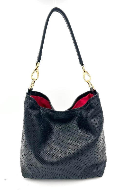 Women's Shoulder Bag with Zippered Pockets in Orange for SafetySheryl Shoulder Handbag