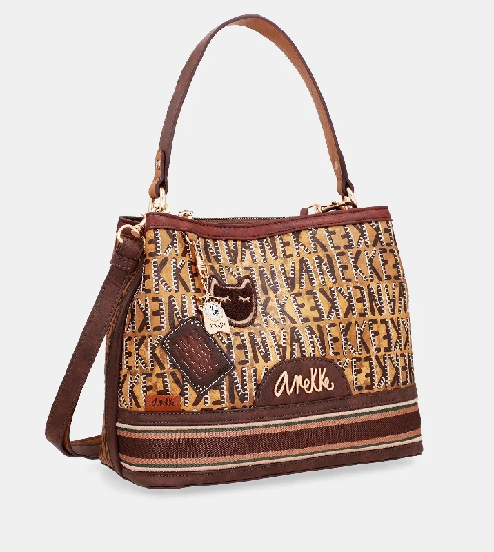 Women's Canvas Shoulder Bag in Navy with Striped Pattern for Beach TripsUrban shoulder bag with shoulder strap Women's Canvas Shoulder Bag in Navy with Striped Pattern for Beach TripsUrban shoulder bag with shoulder strap