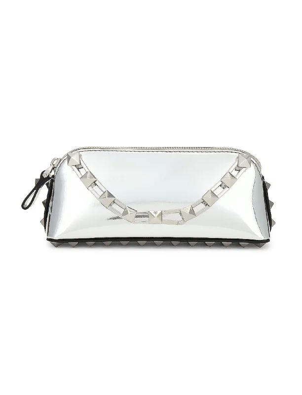 Snake - Skin Effect Clutch in Green for Exotic PartiesValentino Garavani Rockstud Mini Shoulder Bag Snake - Skin Effect Clutch in Green for Exotic PartiesValentino Garavani Rockstud Mini Shoulder Bag