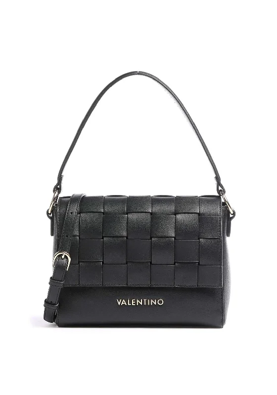 Women's Shoulder Bag with Adjustable Strap in Pink for ComfortValentino Handbags Paloma Woven Flap Shoulder Bag, Nero