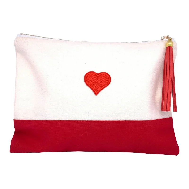 Women's Lizard - Print Clutch in Brown for a Chic LookWomen's "p.s. I Still Love You" To All The Bag In White/red