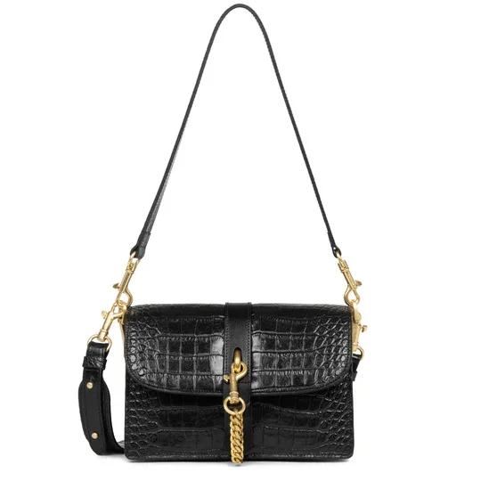 Hand - painted Canvas Crossbody Bag in Yellow for a Unique and Artistic LookJodie Crossbody Bag