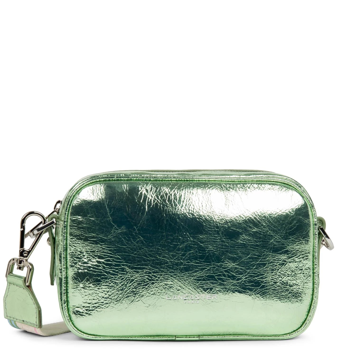 Leather - Trimmed Denim Crossbody Bag in Blue for a Vintage - Inspired LookFashion Firenze Crossbody Bag
