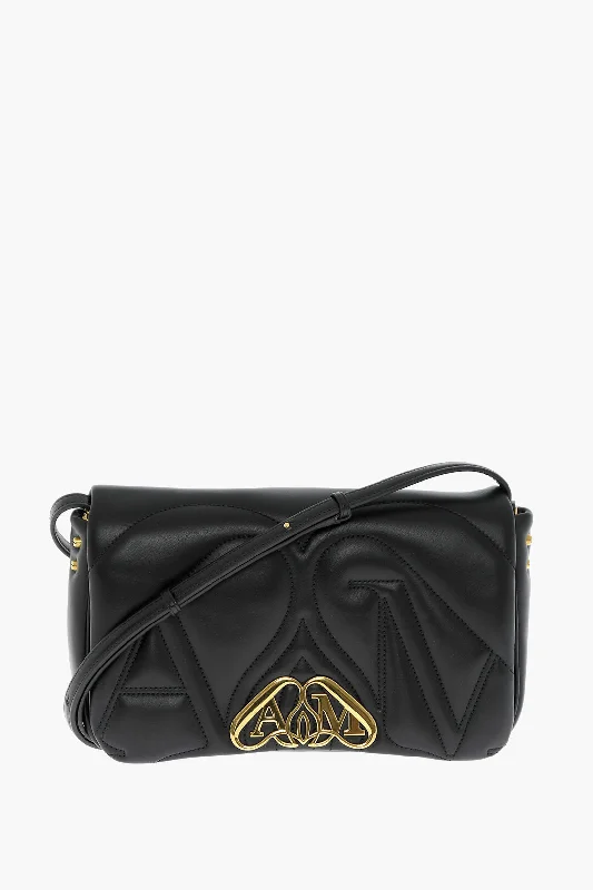 Shoulder Bag with Geometric Pattern in Multicolor for a Contemporary StyleAlexander Mcqueen Quilted Seal Bag With Removable Shoulder Strap