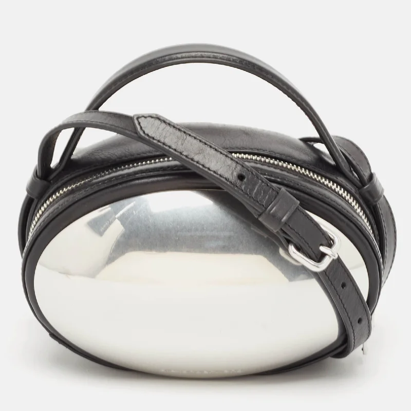 Large Faux Leather Crossbody Bag in Brown with Tassel Details for Casual TravelAlexander Wang Black Leather Small Dome Crossbody Bag