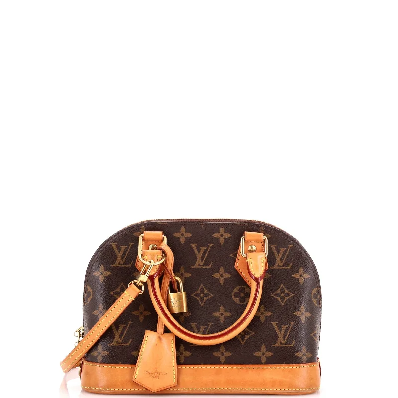 Shoulder Bag with Chain Strap in Silver for a Trendy AppearanceAlma Handbag Monogram Canvas BB