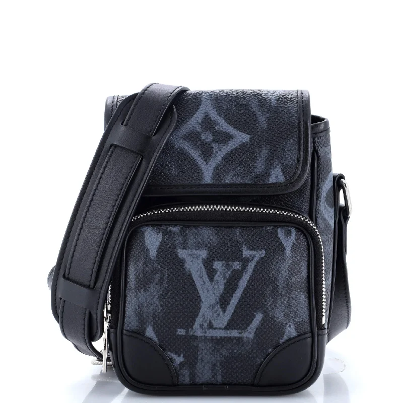 Hand - painted Canvas Crossbody Bag in Yellow for a Unique and Artistic LookAmazone Messenger Bag Limited Edition Monogram Pastel Noir Nano