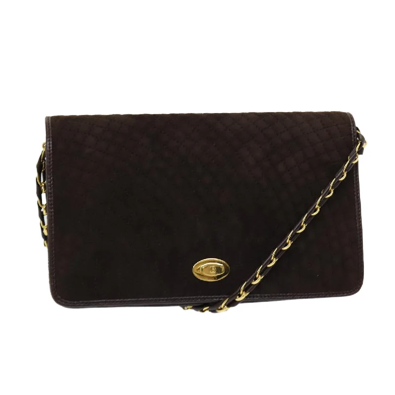Quilted Shoulder Bag in Cream for a Classic and Elegant LookBally  Suede Shoulder Bag (Pre-Owned)