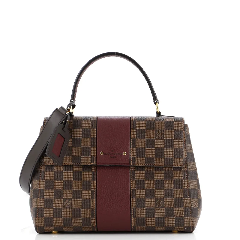Women's Waterproof Nylon Shoulder Bag in Green for HikingBond Street Handbag Damier with Leather MM