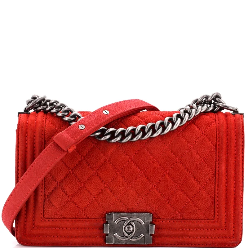 Hand - painted Canvas Crossbody Bag in Yellow for a Unique and Artistic LookBoy Flap Bag Quilted Matte Caviar Old Medium