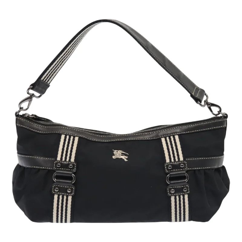 Shoulder Bag with Chain Strap in Silver for a Trendy AppearanceBurberry blue Label  Canvas Shoulder Bag (Pre-Owned)