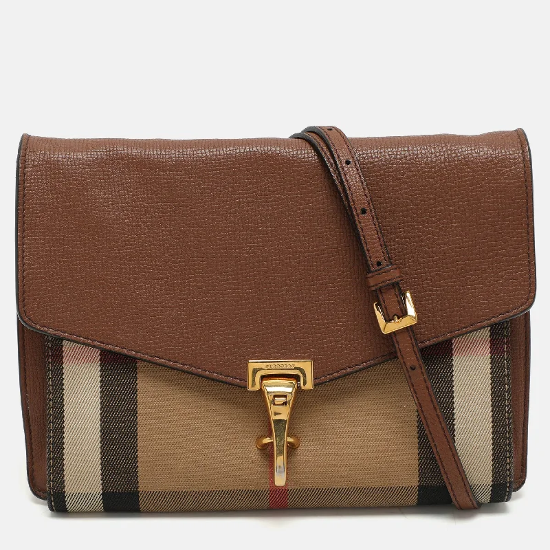 Waterproof Nylon Crossbody Bag in Navy Blue for Outdoor Hiking TripsBurberry Brown Canvas And Leather Small Macken Crossbody Bag