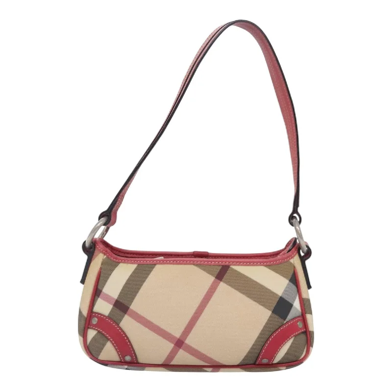 Vegan Leather Shoulder Bag in Gray for Ethical Fashion LoversBurberry Nova Check  Canvas Shoulder Bag (Pre-Owned)
