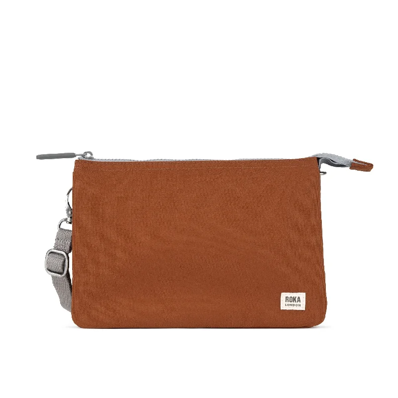 Women's Crossbody Bag with Adjustable Strap in Orange for Customizable ComfortCarnaby Crossbody XL Bran Recycled Canvas Women's Crossbody Bag with Adjustable Strap in Orange for Customizable ComfortCarnaby Crossbody XL Bran Recycled Canvas