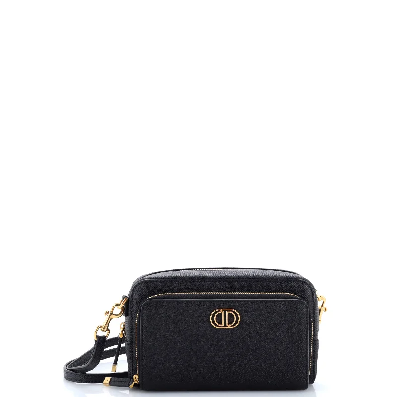 Quilted Leather Crossbody Bag in Cream for a Classic and Elegant AppearanceCaro Double Pouch Crossbody Bag Leather