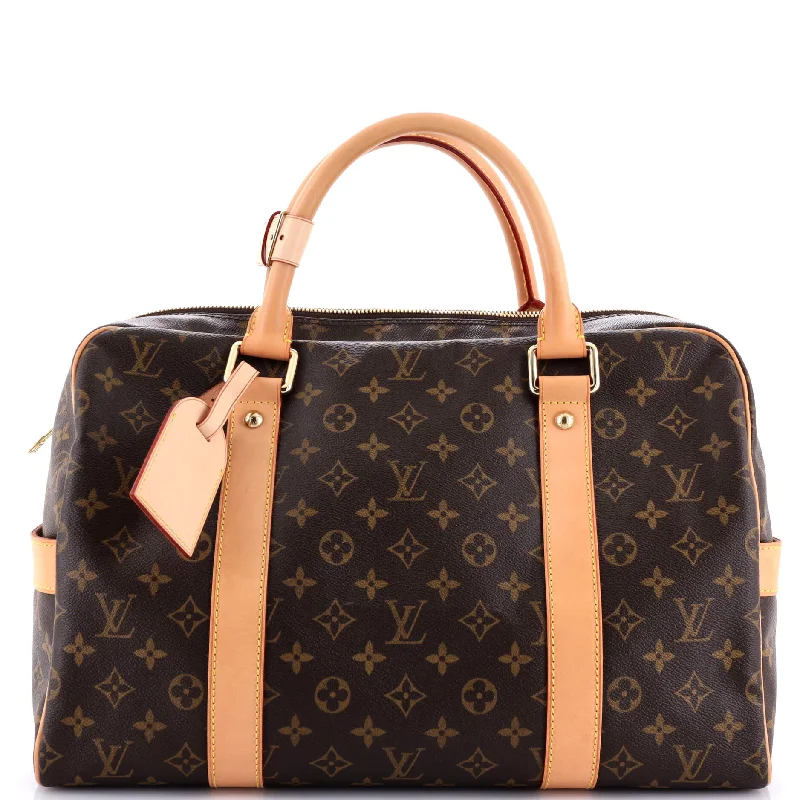 Women's Canvas Shoulder Bag in Navy with Striped Pattern for Beach TripsCarryall Handbag Monogram Canvas