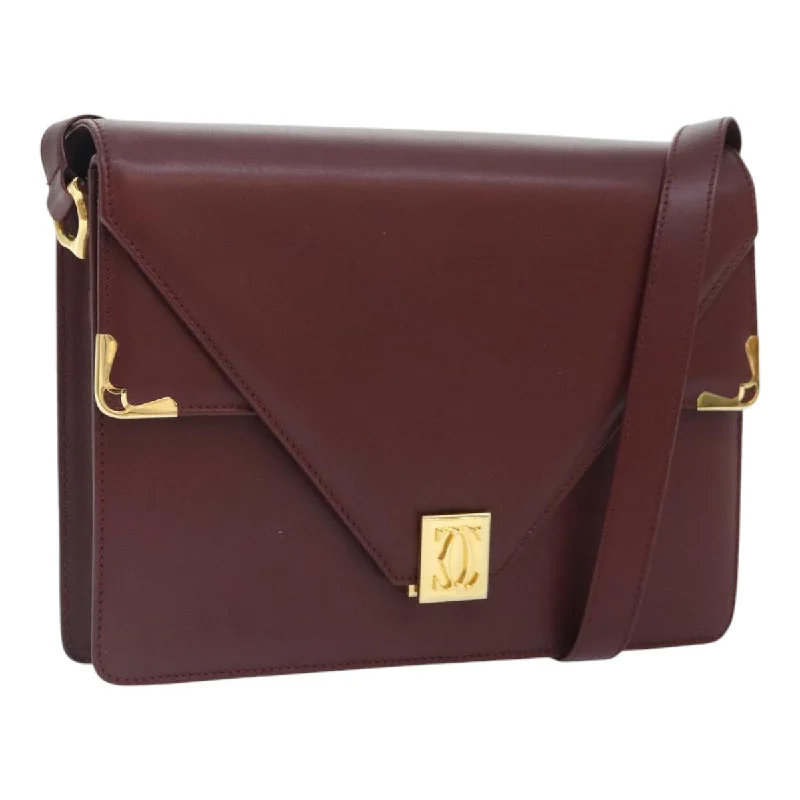 Quilted Shoulder Bag in Cream for a Classic and Elegant LookCartier Must De Cartier  Leather Shoulder Bag (Pre-Owned)