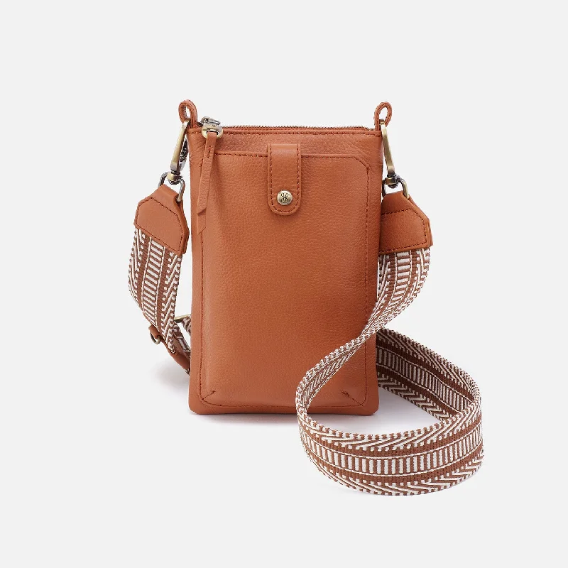 Women's Crossbody Bag with Adjustable Strap in Orange for Customizable ComfortCass Phone Crossbody In Pebbled Leather - Butterscotch Women's Crossbody Bag with Adjustable Strap in Orange for Customizable ComfortCass Phone Crossbody In Pebbled Leather - Butterscotch