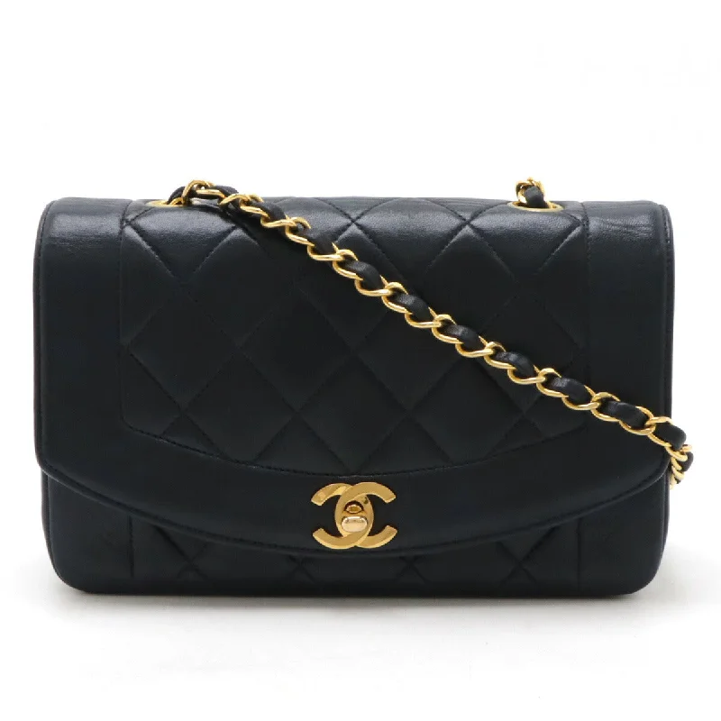 Women's Mini Crossbody Bag in Pink Velvet with Rhinestone Accents for Girls' Nights OutChanel Diana Matelasse Lambskin Chain Bag