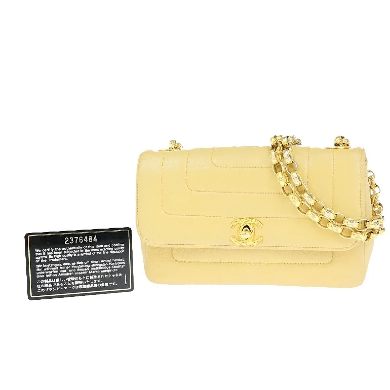 Embroidered Denim Shoulder Bag in Blue for a Vintage VibeChanel Mademoiselle  Leather Shoulder Bag (Pre-Owned)