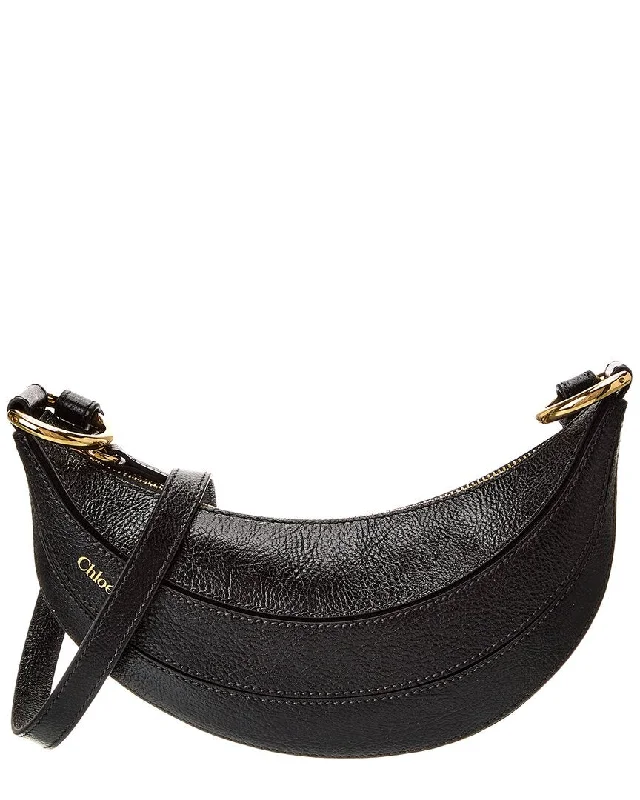 Women's Crossbody Bag with Adjustable Strap in Orange for Customizable ComfortChloé Banana Leather Crossbody