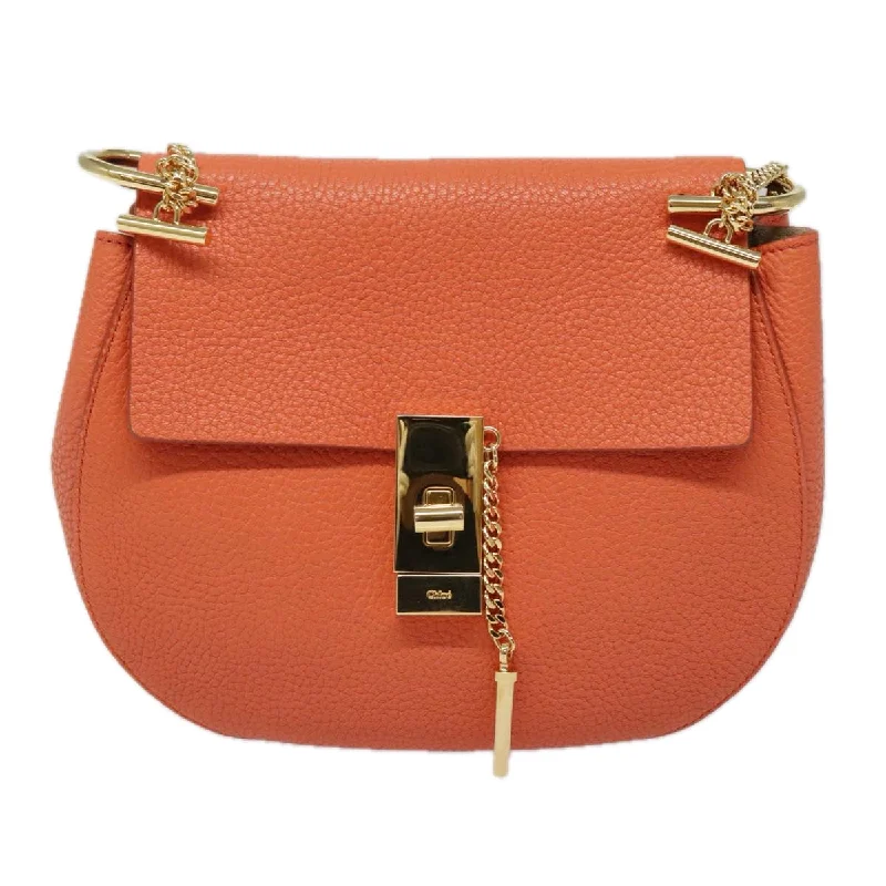 Embroidered Denim Shoulder Bag in Blue for a Vintage VibeChloé Drew  Leather Shoulder Bag (Pre-Owned)