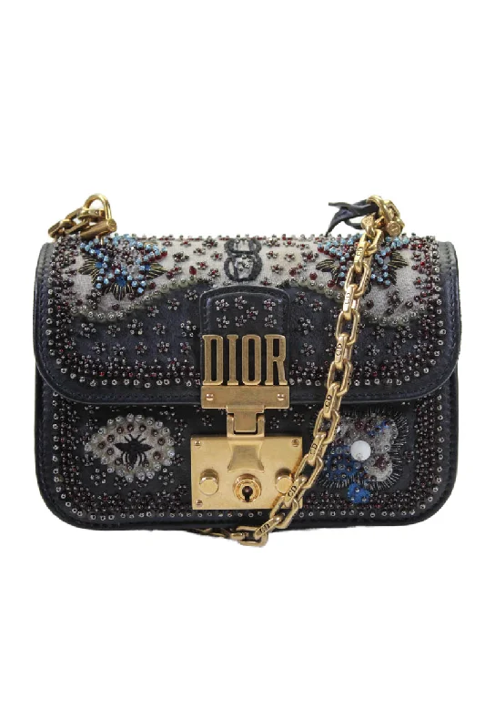 Women's Waterproof Nylon Shoulder Bag in Green for HikingChristian Dior Womens Black Leather Beaded Diorddict Flap Shoulder Bag Handbag