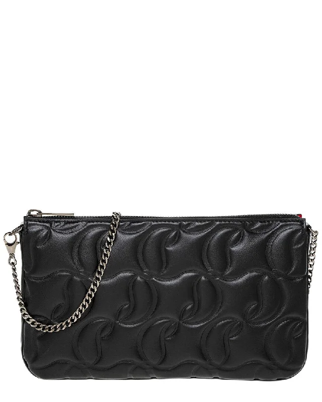 Quilted Leather Crossbody Bag in Cream for a Classic and Elegant AppearanceChristian Louboutin Loubila Leather Crossbody